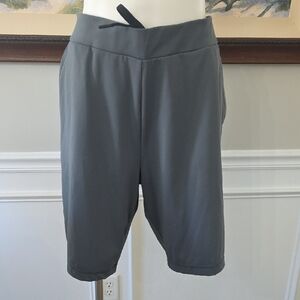 32 Degrees COOL Gray Athletic Shorts with Blue Logo Drawstring W